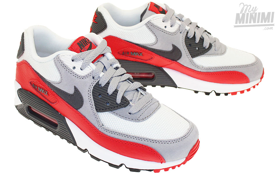 air max 90 grise rouge